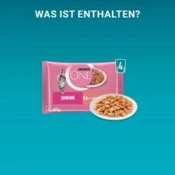Purina ONE Junior Kittenfutter Nass Zarte Stückchen In Sauce Lachs 48x85g -ANIMONDA Verkäufe 035f9237306dc1179fa421557d4df9d5951f9a84 1356454 de DE purina one 3