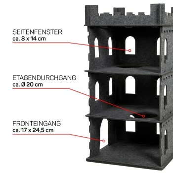 Wagner Canadian Cat Company Filz Katzenburg Felty Fort 5 Wagner Canadian Cat Company Filz Katzenburg Felty Fort – Bild 3