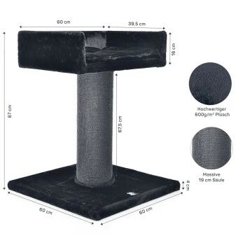 Canadian Cat Company Kratzbaum Residenz Anthrazit 10 Canadian Cat Company Kratzbaum Residenz Anthrazit – Bild 8