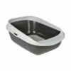 AniOne Katzentoilette High Rim M Dunkelgrau