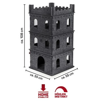 Wagner Canadian Cat Company Filz Katzenburg Felty Fort 4 Wagner Canadian Cat Company Filz Katzenburg Felty Fort – Bild 2