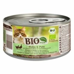 BIOPlan Adult Huhn & Pute Mit Naturreis, Birne & Sonnenblumenöl 12x200 G