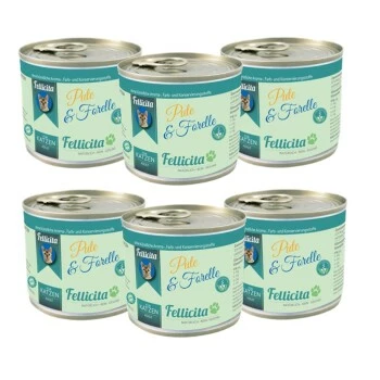 Fellicita Pute & Forelle 6x 200g 4 Fellicita Pute & Forelle 6x 200g – Bild 2