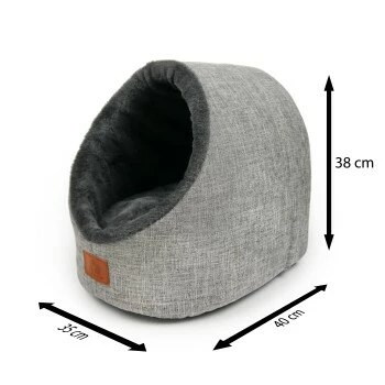 Schlitzohr Katzenhöhle Oskar Grau 6 Schlitzohr Katzenhöhle Oskar Grau – Bild 4