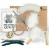 Kater Kasimir Deluxe Set Mit 9 Beliebten Katzenspielzeugen Aus Naturmaterial Und Handgemachtem CATDAD Armband