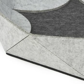 Canadian Cat Company Filz-Katzenkorb Zoey Hellgrau 7 Canadian Cat Company Filz-Katzenkorb Zoey Hellgrau – Bild 5