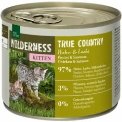 REAL NATURE WILDERNESS Kitten True Country Huhn & Lachs 6x200 G