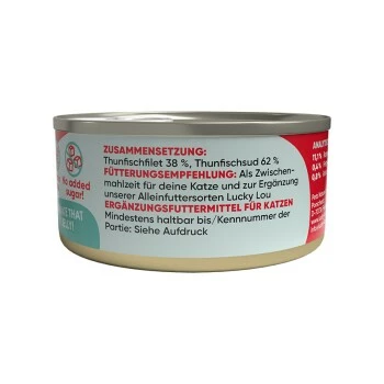 Lucky Lou Zwischenmahlzeit In Jelly 18x70g Thunfischfilet 4 Lucky Lou Zwischenmahlzeit In Jelly 18x70g Thunfischfilet – Bild 2