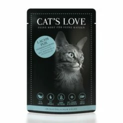 CAT'S LOVE Adult 12x85g Classic Lachs Pur Mit Distelöl & Petersilie