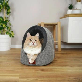 Schlitzohr Katzenhöhle Oskar Grau 5 Schlitzohr Katzenhöhle Oskar Grau – Bild 3