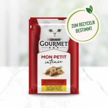 GOURMET Mon Petit Intense 8x6x50g Duetti Mit Fleisch 5 GOURMET Mon Petit Intense 8x6x50g Duetti Mit Fleisch – Bild 3