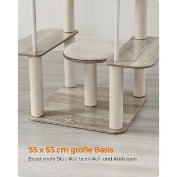 FEANDREA Kratzbaum 360° drehbare Plüschbälle 4 FEANDREA Kratzbaum 360° drehbare Plüschbälle – Bild 2