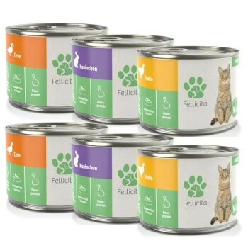 Fellicita Mixpaket Nr. 2 Monoprotein 6x 200g 3 Fellicita Mixpaket Nr. 2 Monoprotein 6x 200g