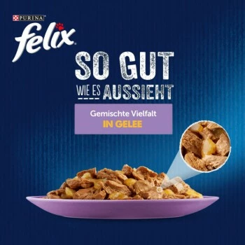 Felix So Gut Wie Es Aussieht 120x85g Gemischte Vielfalt In Gelee 4 Felix So Gut Wie Es Aussieht 120x85g Gemischte Vielfalt In Gelee – Bild 2