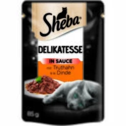 Sheba Portionsbeutel Delikatesse 24 X 85g In Sauce Truthahn & Pute
