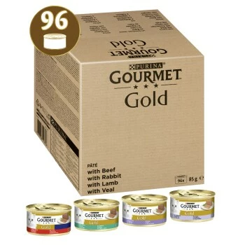 GOURMET Gold Feine Pastete Sorten-Mix 96x85g 3 GOURMET Gold Feine Pastete Sorten-Mix 96x85g